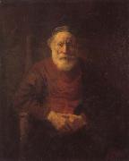 An Old Man in Red REMBRANDT Harmenszoon van Rijn